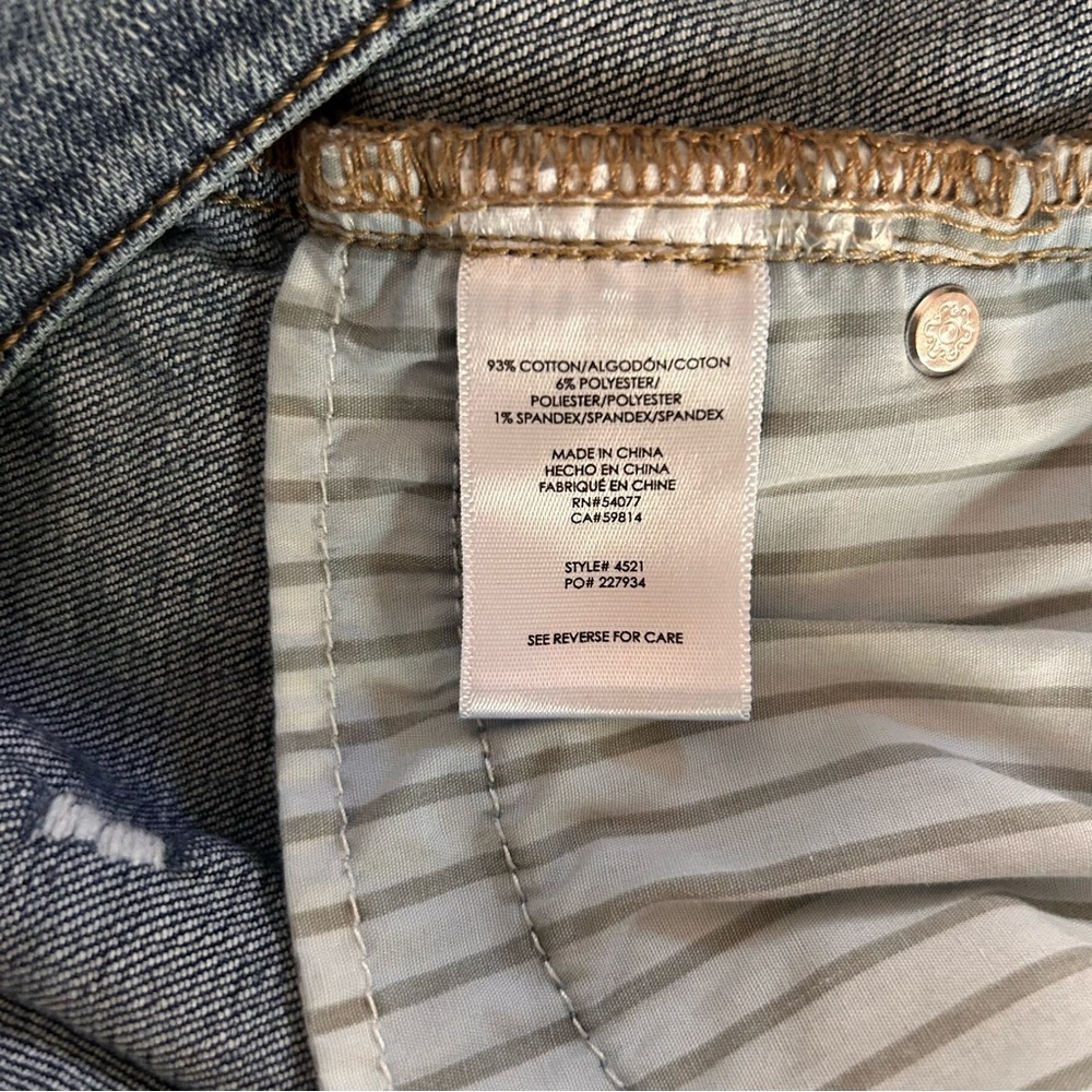 Cabi cinch straight leg cuffed jeans - size 16 - Picture 12 of 13